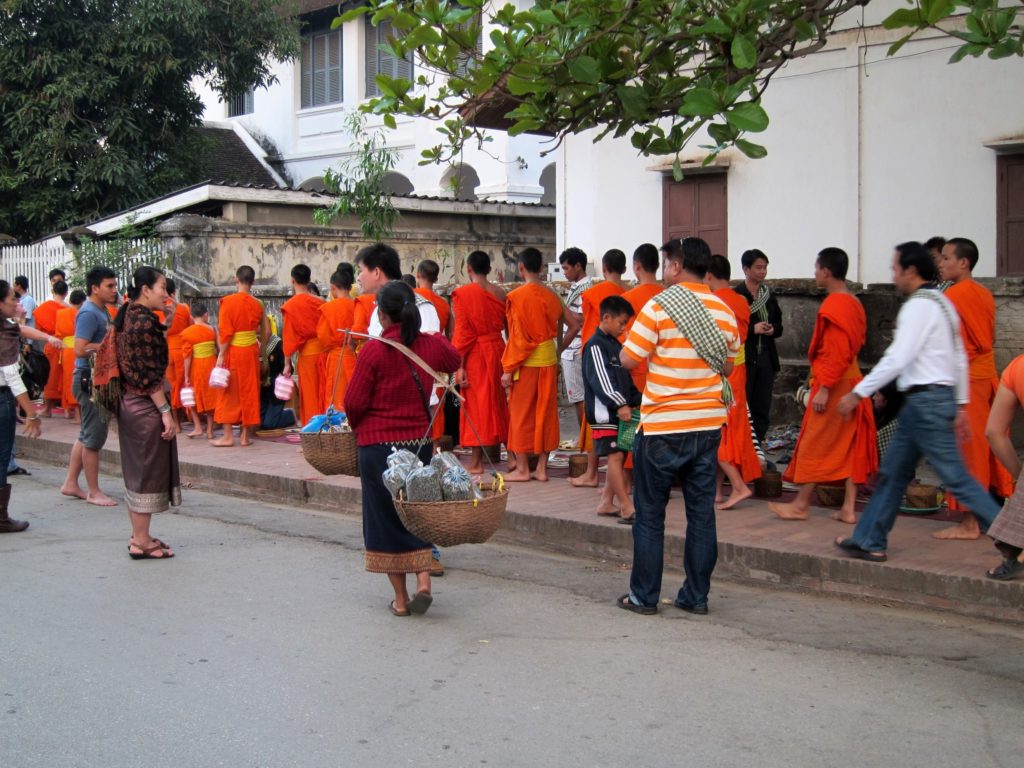 luang prabang alms ceremony