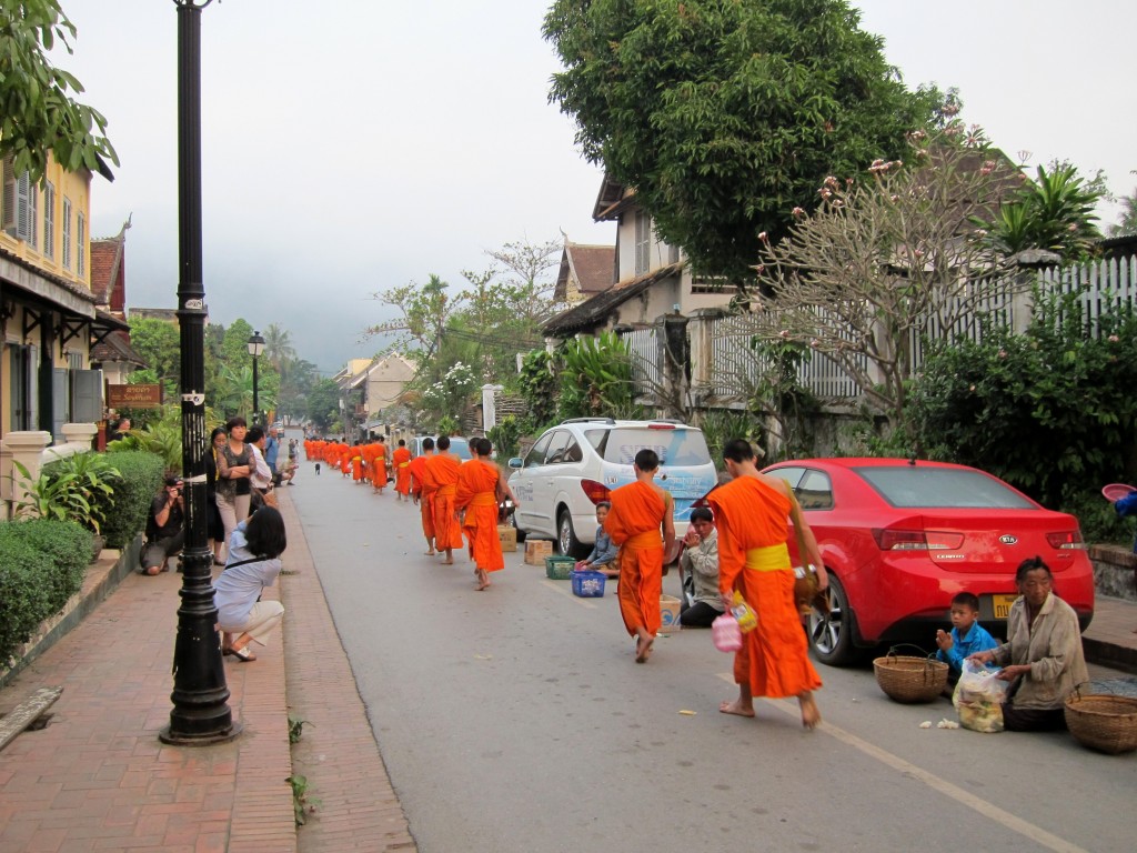 luang prabang alms ceremony