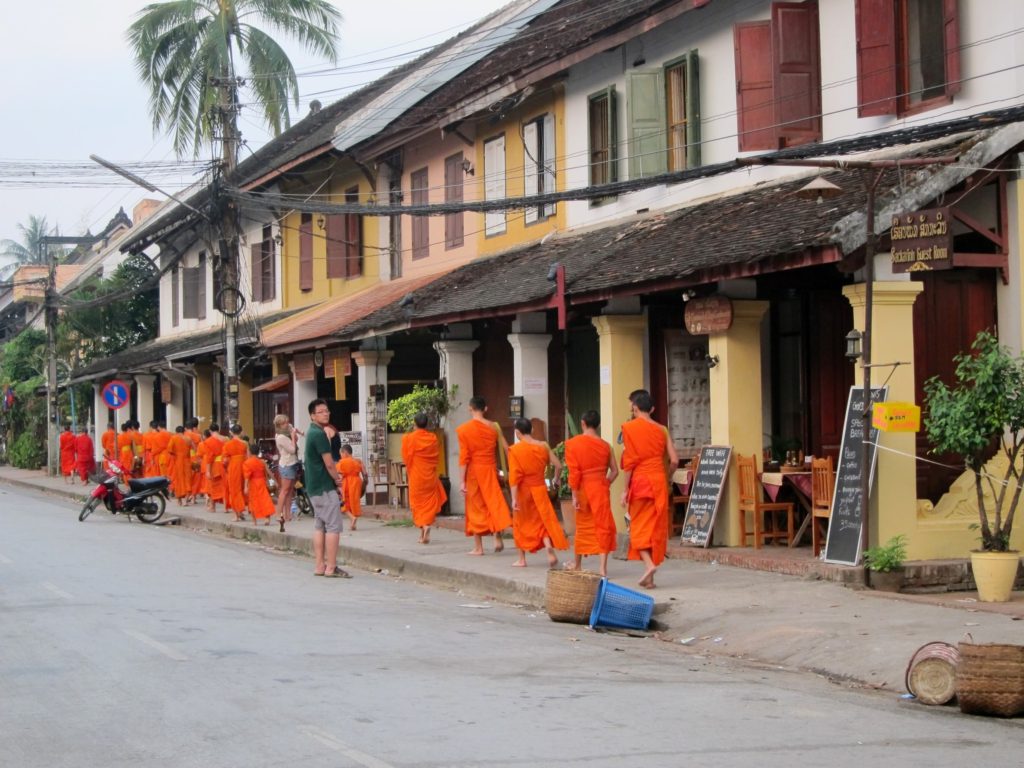 luang prabang alms ceremony