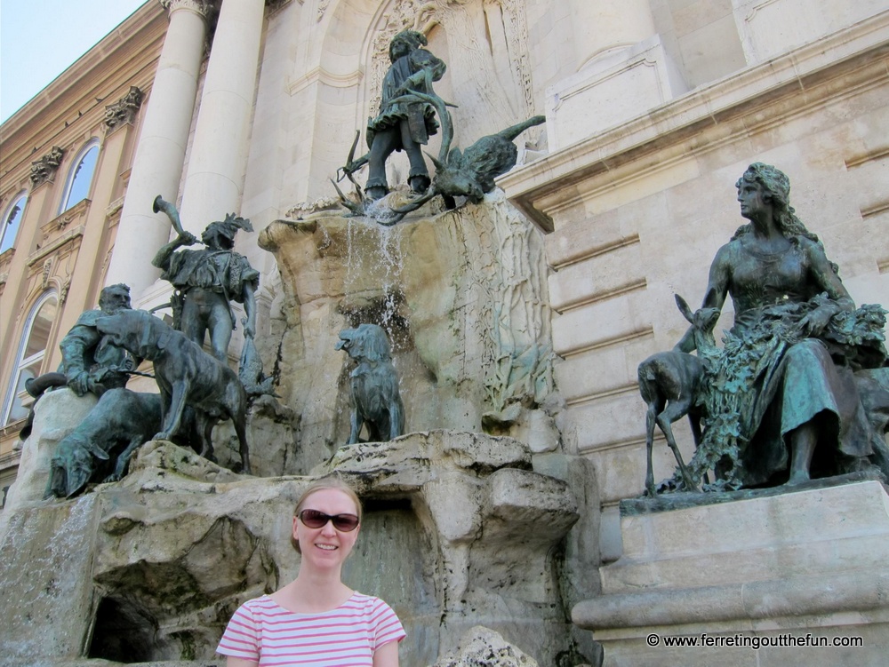 buda castle fountain