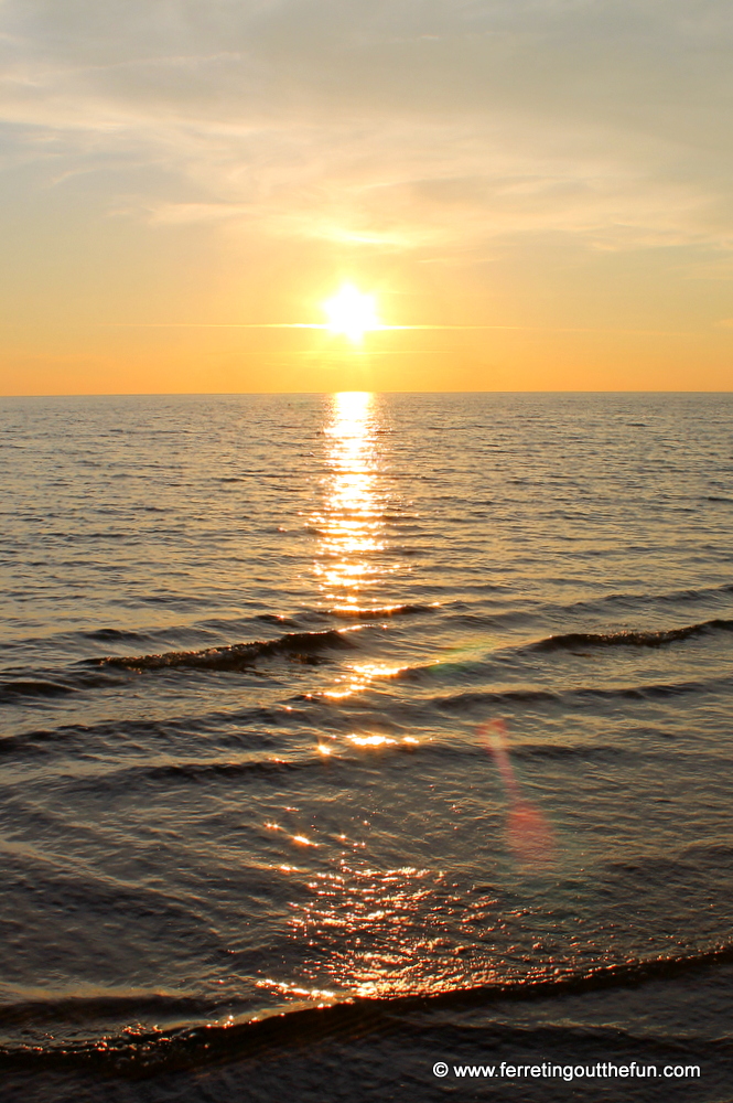 Baltic Sea Sunset on Liepaja Beach, Latvia