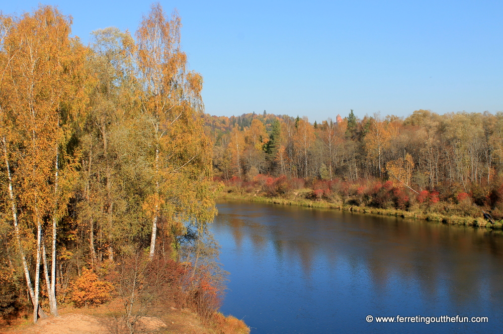gauja national park in autumn