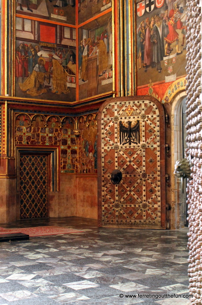 An ornate chapel in St Vitus Cathedral, Prague