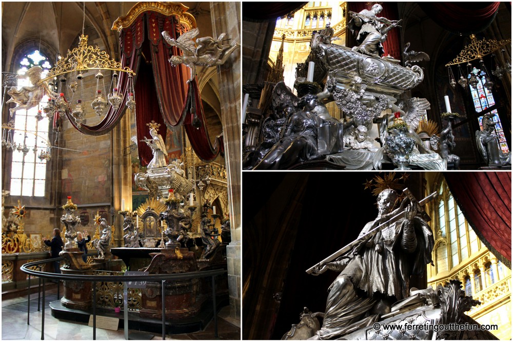 silver tomb of st john of nepomuk prague