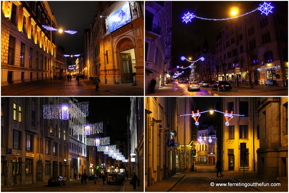 Riga holiday lights