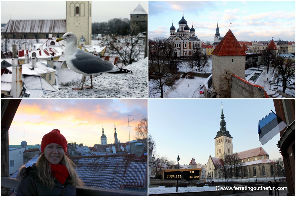 winter in Tallinn Estonia