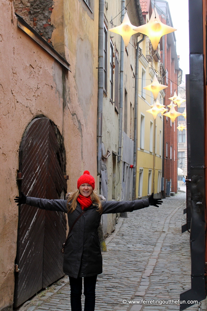 An alley in Old Riga, Latvia