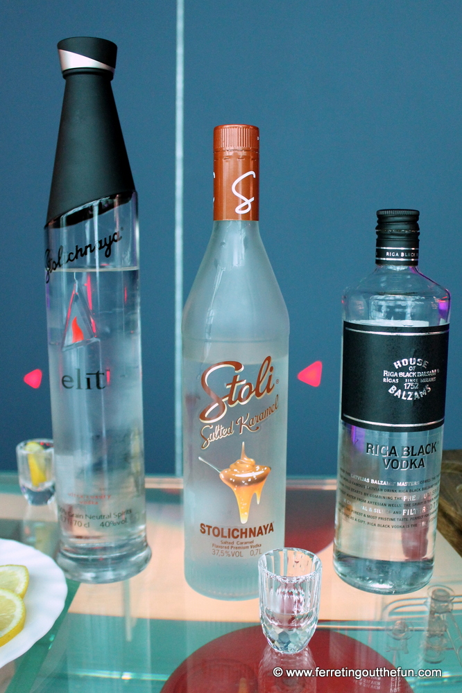 Stoli Vodka tasting at the factory in Riga, Latvia where it is produced