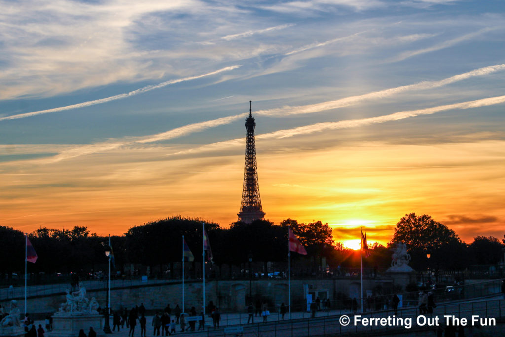 Paris sunset