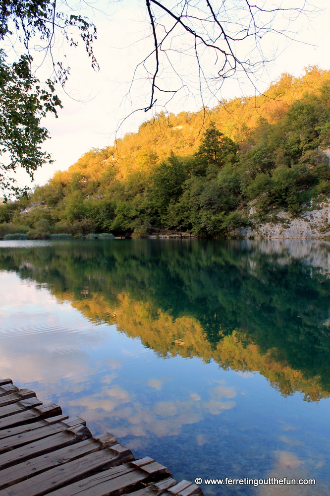 Autumn reflections in Plitvice Lakes, Croatia