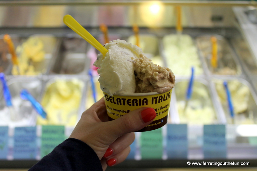 best gelato in Rovinj