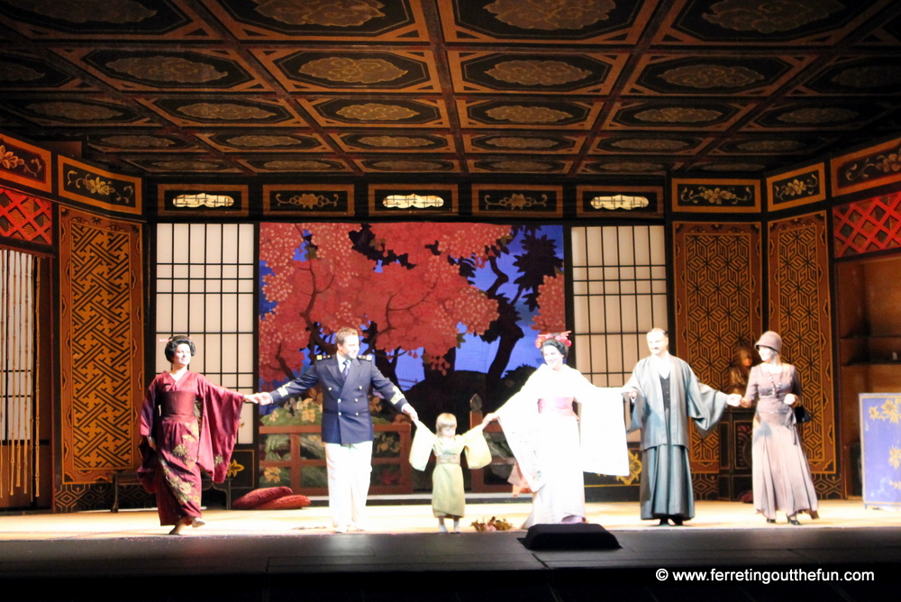 Latvian opera performance Madama Butterfly