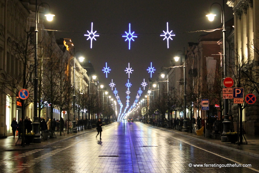 Vilnius Christmas lights