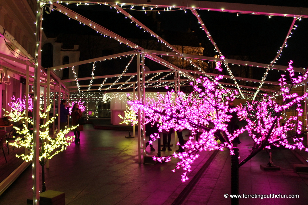 Vilnius holiday lights