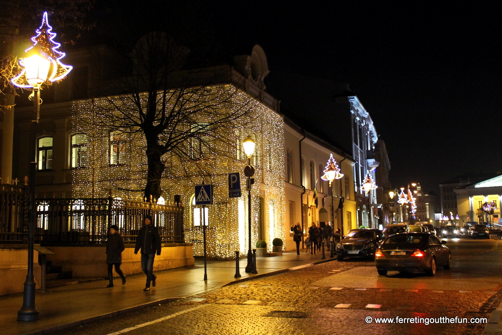 Vilnius Christmas lights