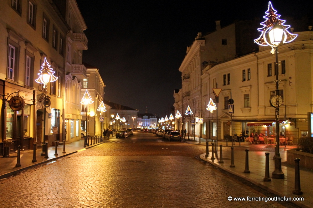 Vilnius Christmas lights