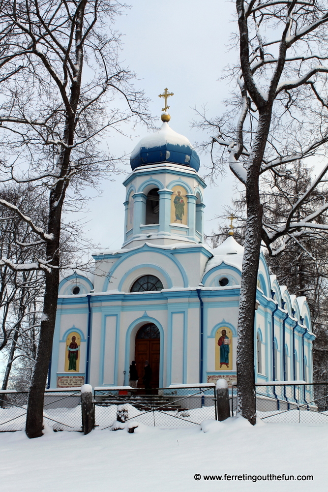 An Orthodox church in Cesis, Latvia