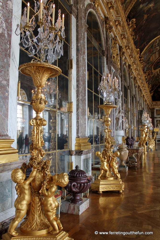 Hall of Mirrors in the Palace of Versailles, France