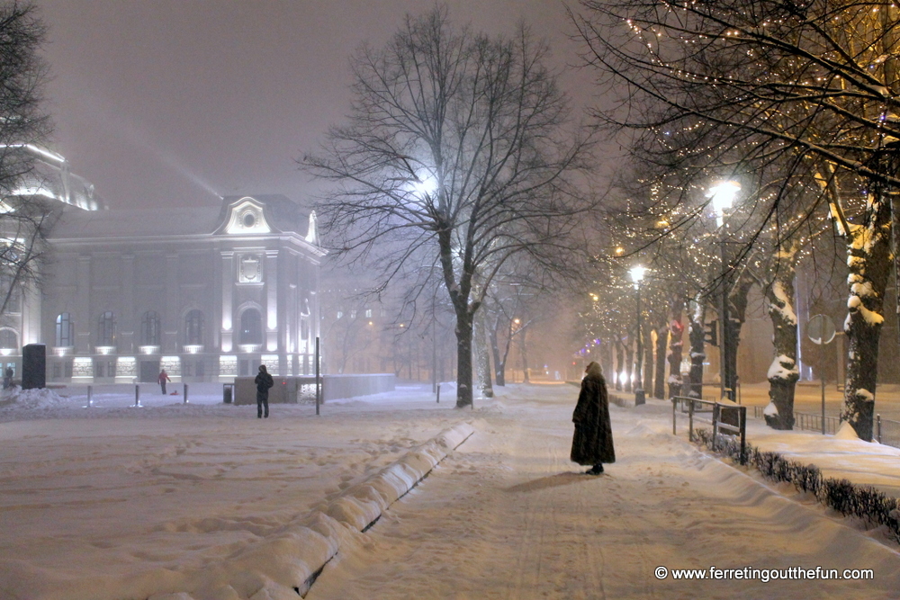 riga january snow