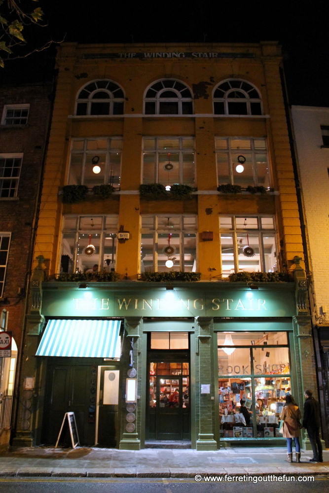 Winding Stair restaurant and bookshop in Dublin