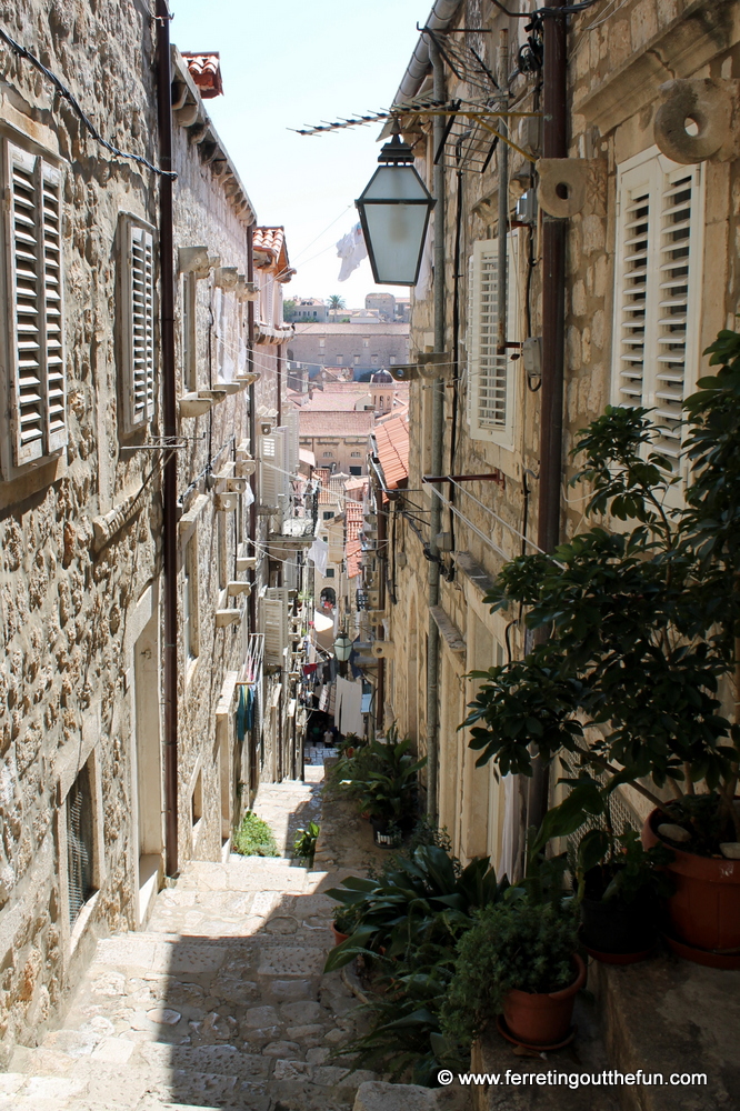Exploring the alleys of Dubrovnik, Croatia