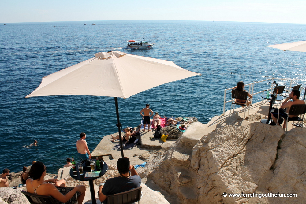 Dubrovnik cliff bar