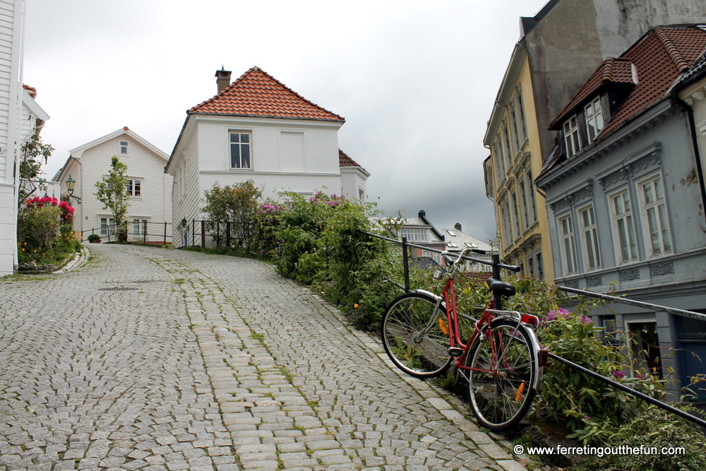 Street in Bergen Norway