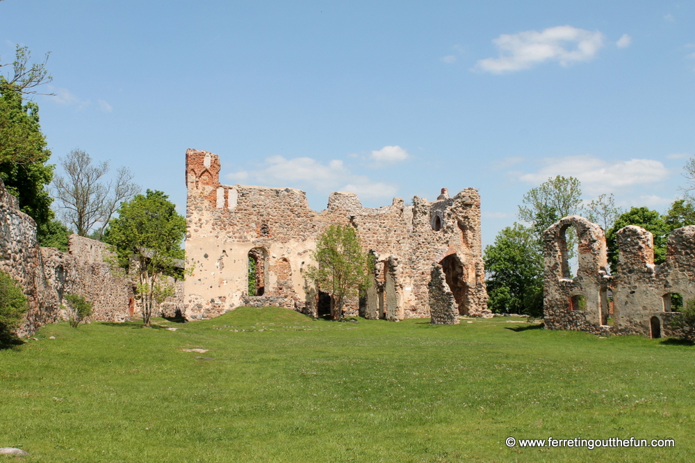 dobele castle ruins latvia