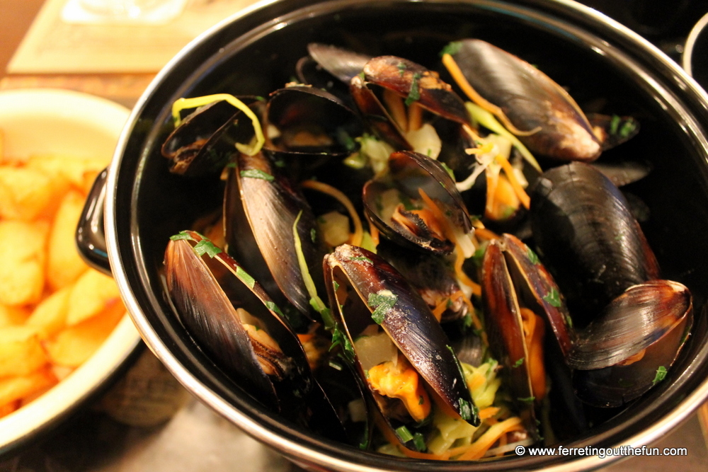 Belgian mussels in Riga