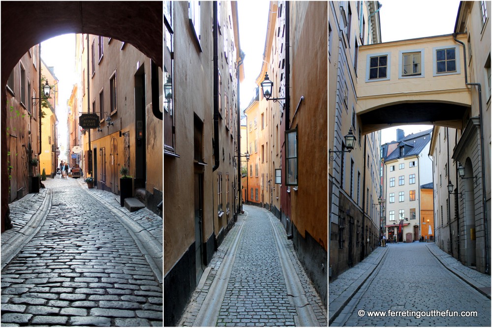 Stockholm old town alleys
