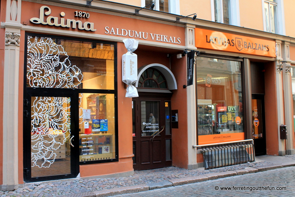 Laima chocolate shop Riga