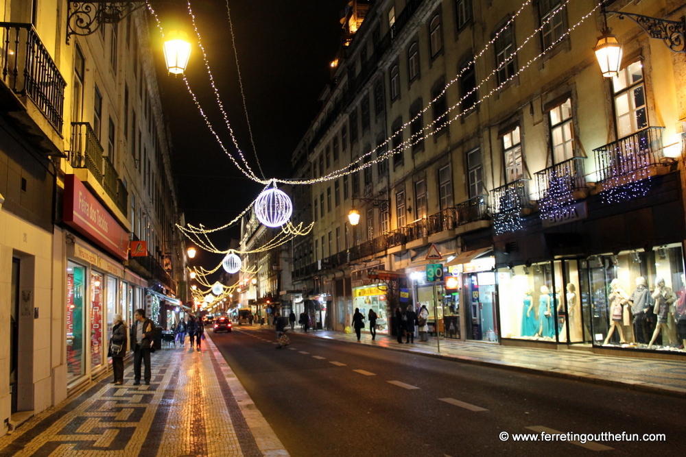 lisbon christmas lights