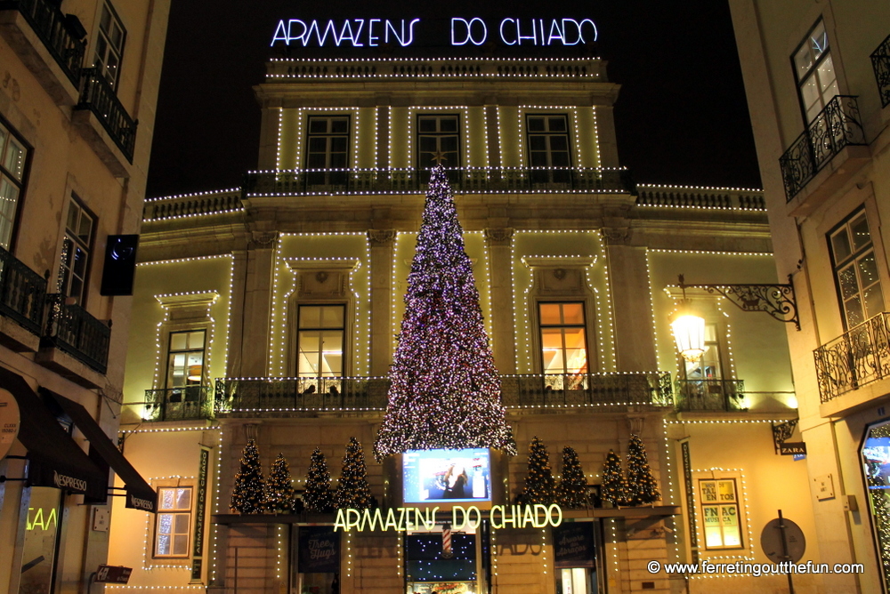 lisbon christmas lights