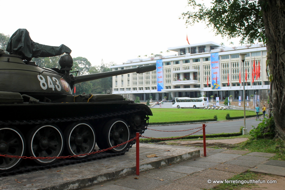 reunification palace tank