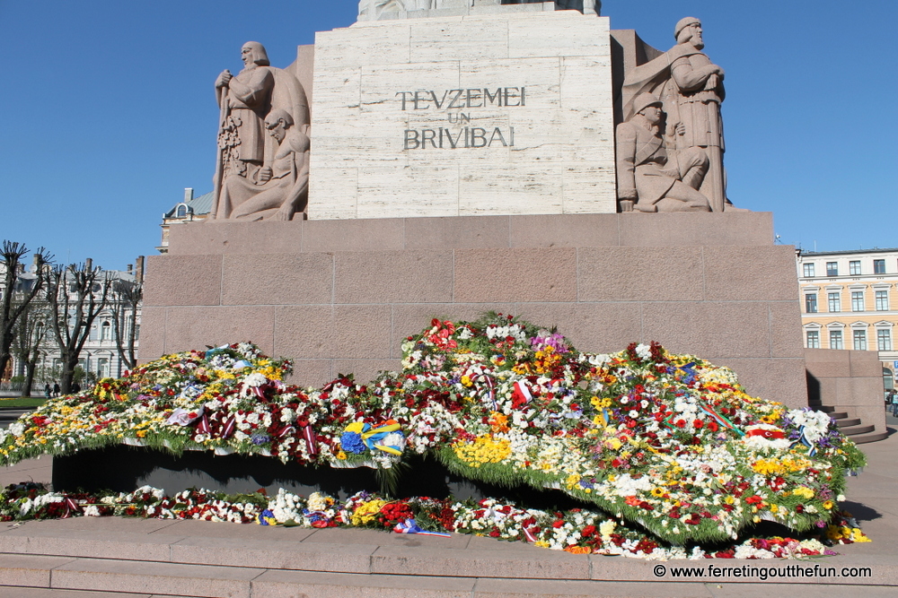 Latvia flower map