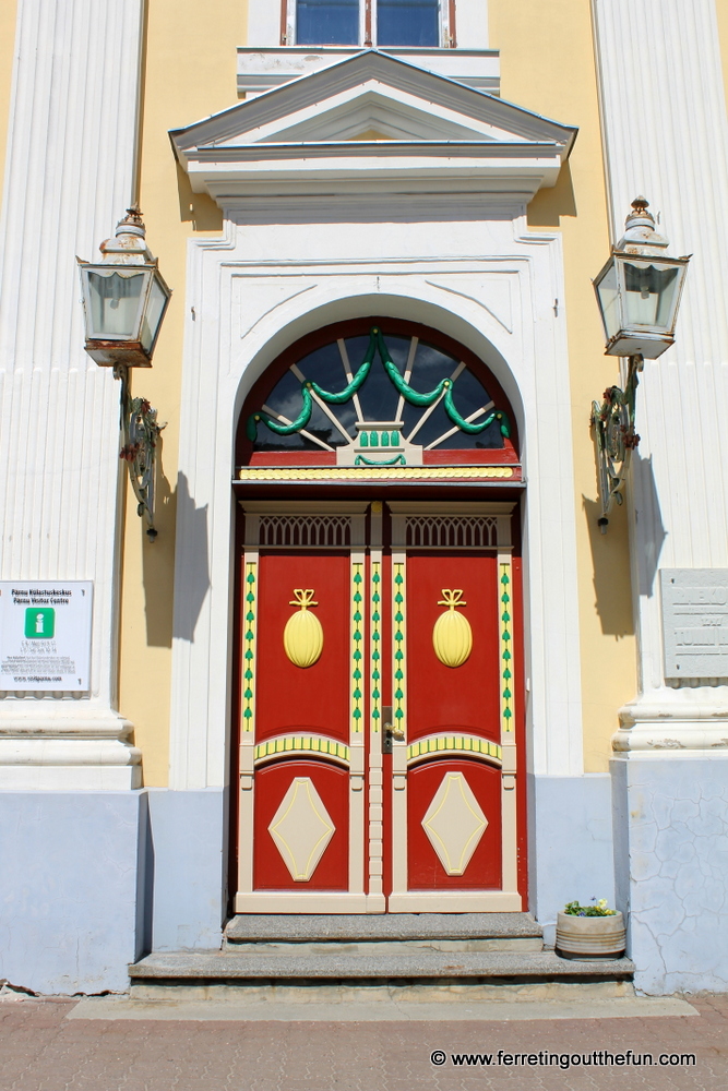 A beautiful door in Parnu, Estonia