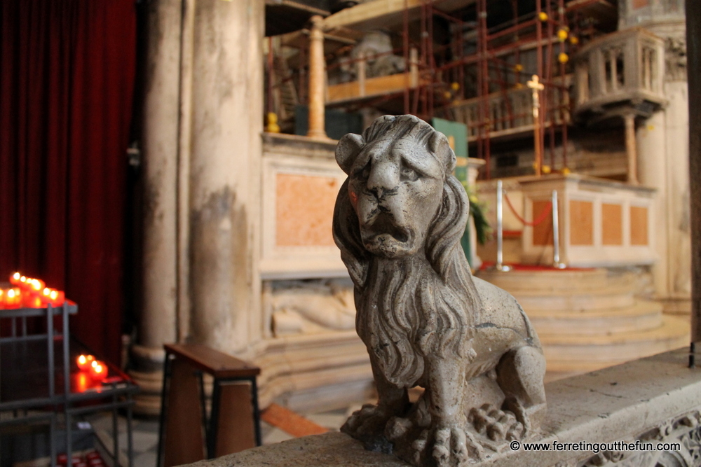 Sibenik stone lion