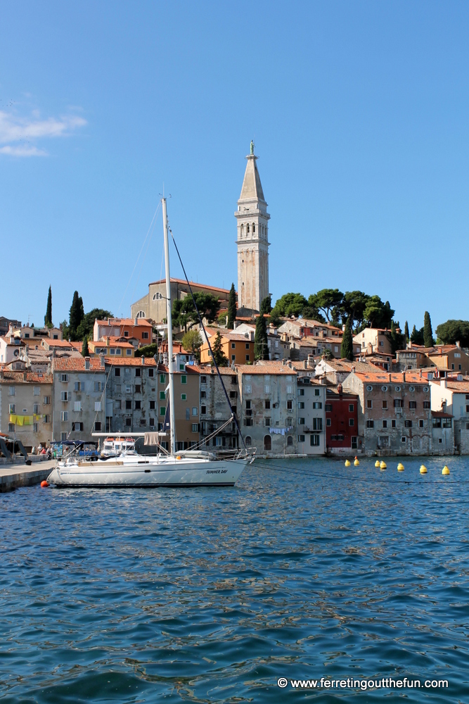 The beautiful old town of Rovinj, Croatia