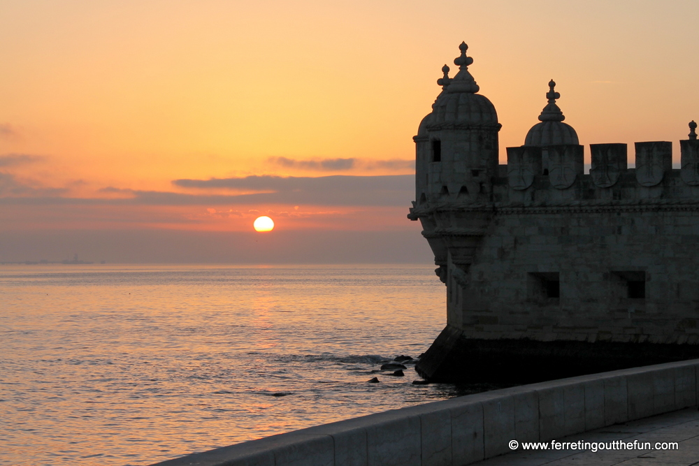 Belem Tower sunset