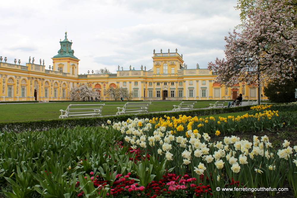 Wilanow Palace garden