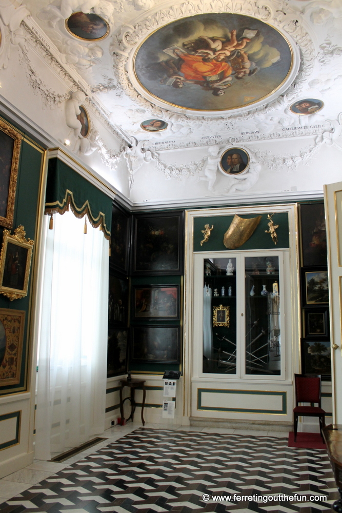The beautiful interior of Wilanow Palace in Warsaw