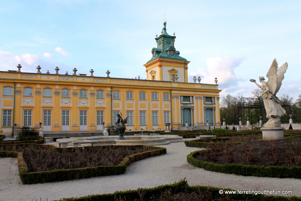 Wilanow Palace garden