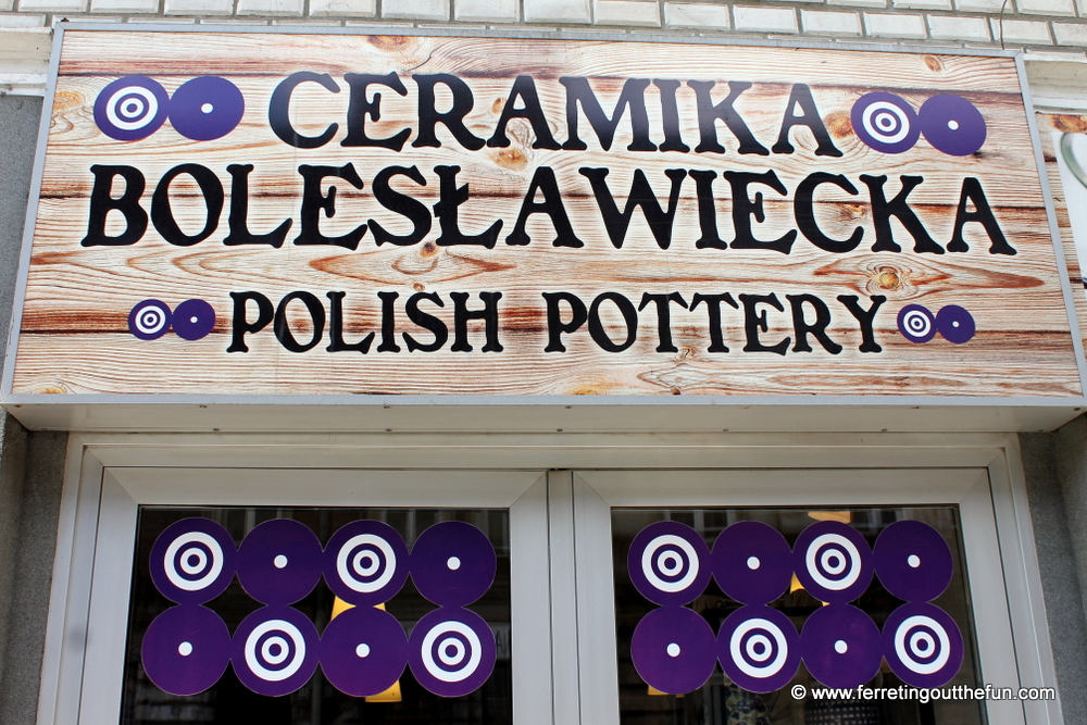 where to buy Boleslawiec pottery in Krakow