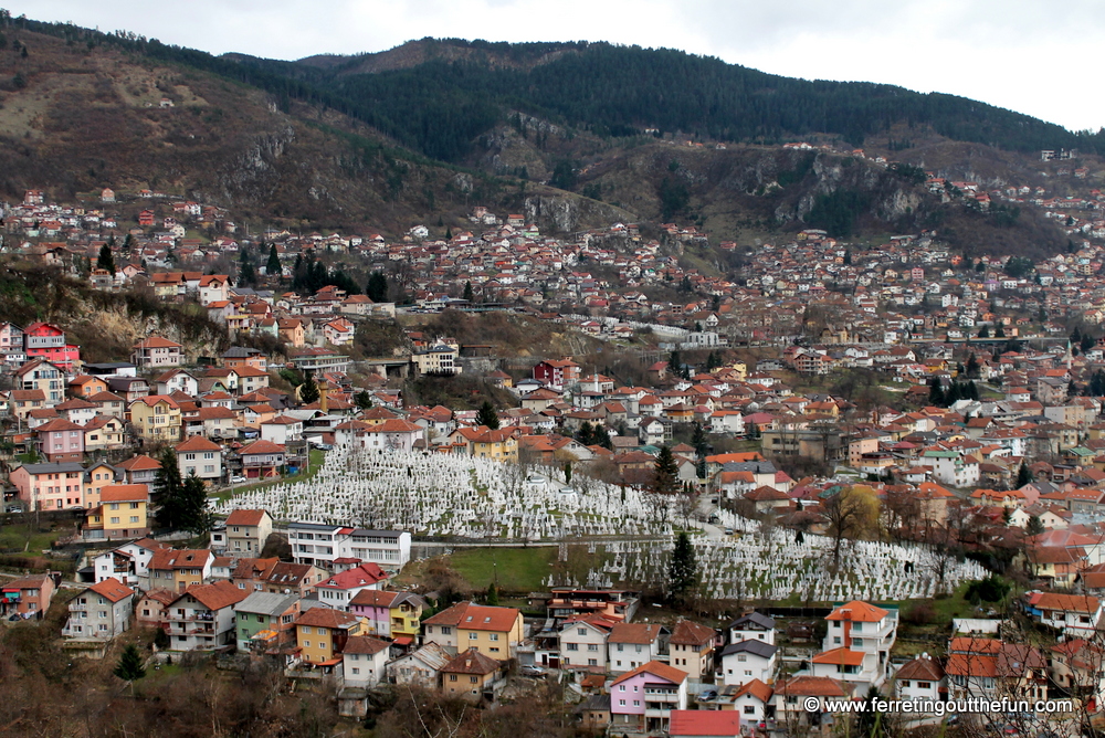 sarajevo yellow fortress view