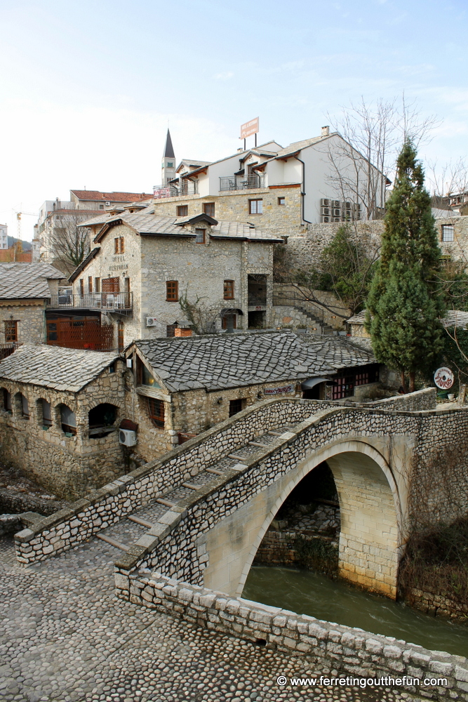 Crooked Bridge in Mostar, Bosnia and Herzegovina