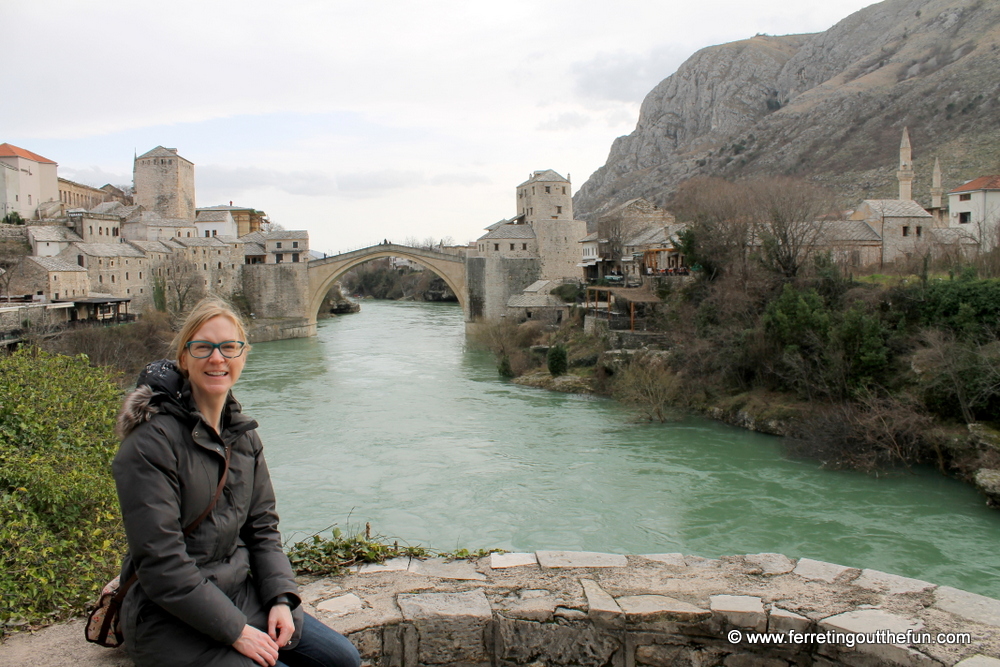 Mostar bridge view