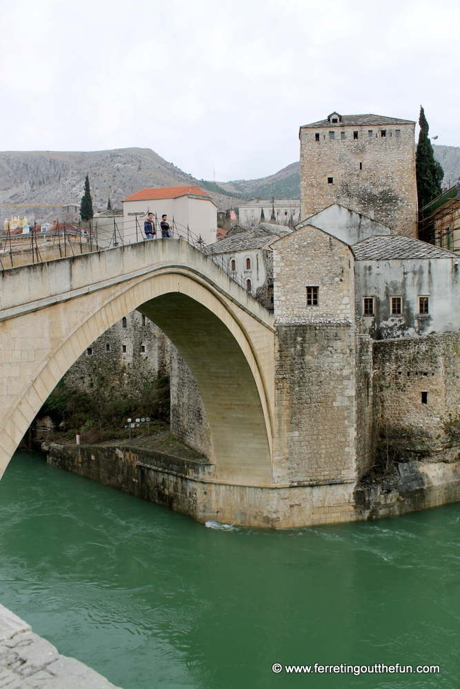 Stari Most, or Old Bridge, in Mostar, Bosnia and Herzegovina