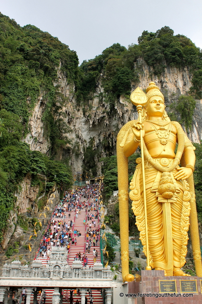 Entrance to Batu Caves, an important Hindu site near Kuala Lumpur, Malaysia