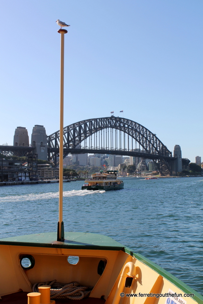 Riding the Manly Beach Ferry through Sydney Harbor, Australia