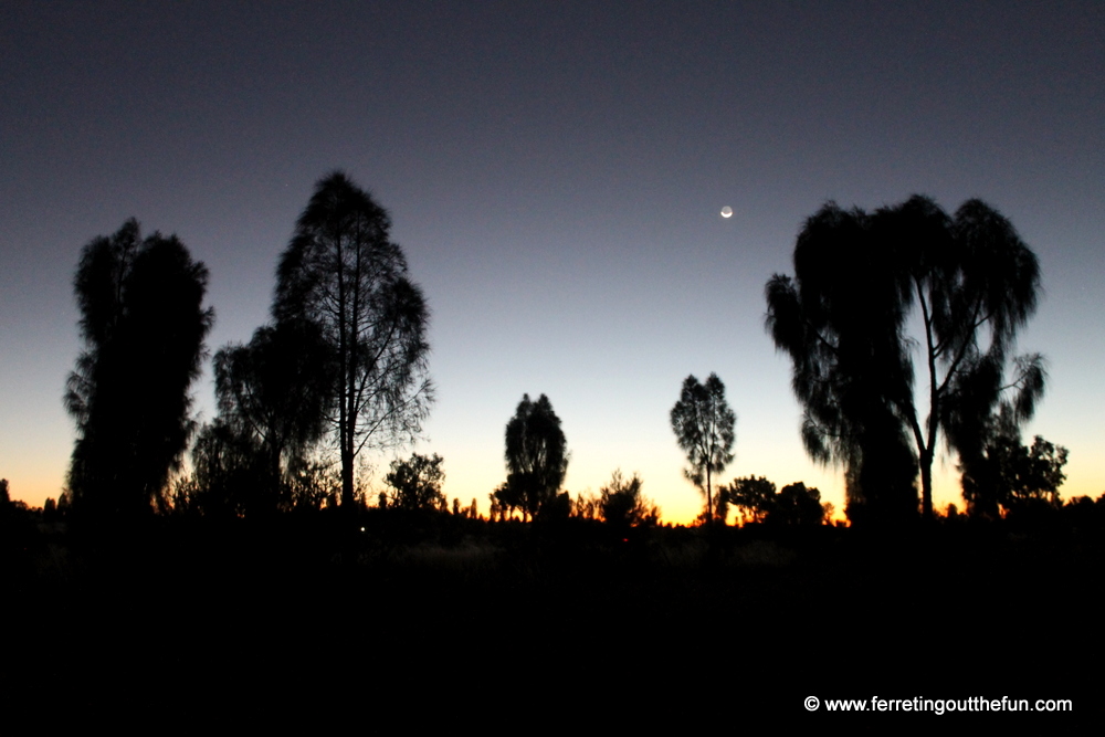 australia outback sunrise